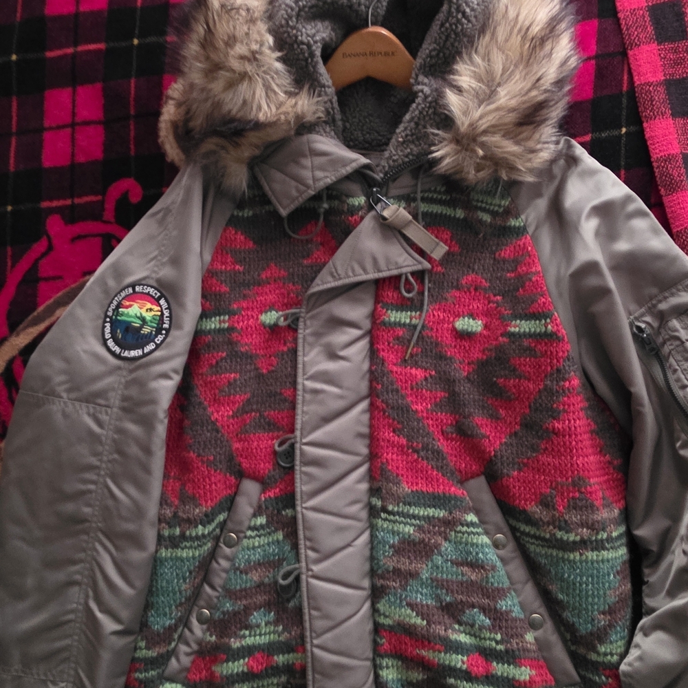Polo Ralph Lauren Olive Wildlife Jacket with Embroidered Patch